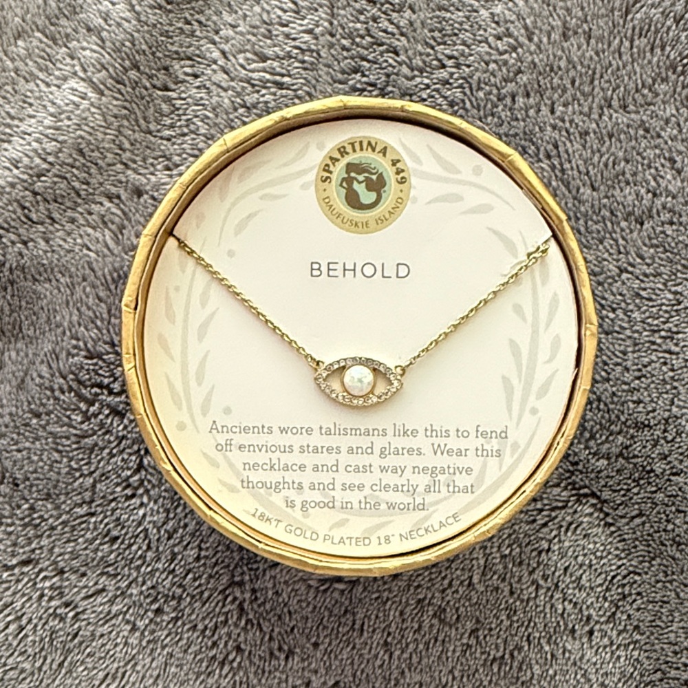 Spartina 449 Gold-Plated Evil Eye Necklace